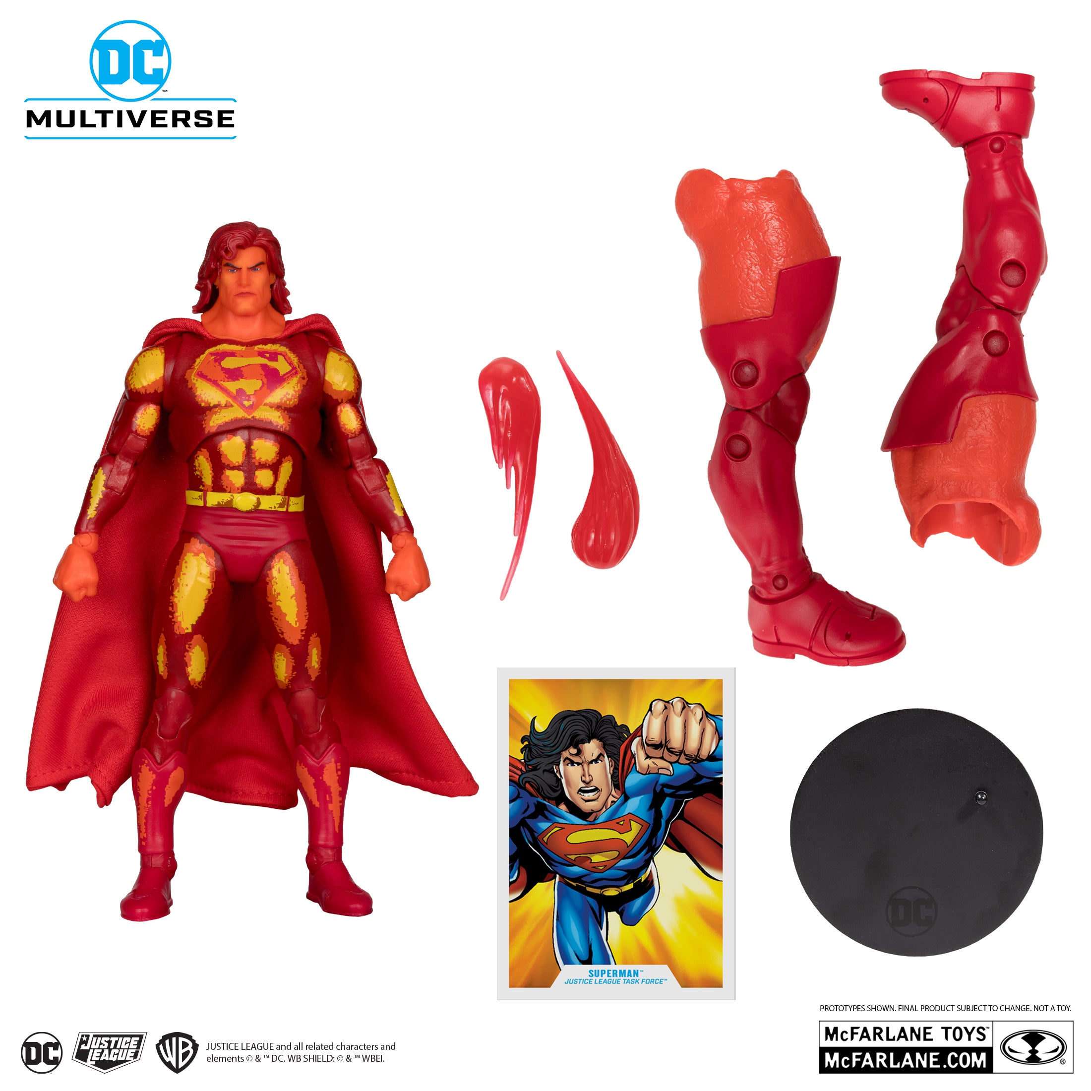 DC Multiverse Build-A Action Figures 18 cm Wave 14: Justice League Task Force (BAF: Darkseid) Superman Platinum